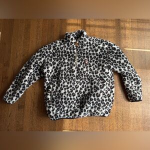 Leopard Print Fleece Sweater